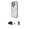 MARSİLYAN™- iPhone 15 Pro Max Kılıf Kıvılcım Modern Koleksiyonu - Siyah Joko Magic 5D Hayalet Cam + Raze Metal Kamera Lens - SH