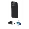 MARSİLYAN™- iPhone 15 Pro Max Kılıf Kıvılcım Modern Özel Seri - Siyah 3D Antistatik Seramik Nano Ekran Koruyucu + Raze Metal Kamera Lens - GS
