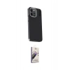 MARSİLYAN™- iPhone 15 Pro Max Kılıf Kıvılcım Modern Özel Seri - Siyah Bilvis 3D Mat Cam Ekran Koruyucu