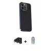 MARSİLYAN™- iPhone 15 Pro Max Kılıf Kıvılcım Modern Özel Seri - Siyah Joko Magic 5D Cam + Raze Metal Kamera Lens - LT