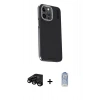 MARSİLYAN™- iPhone 15 Pro Max Kılıf Kıvılcım Modern Özel Seri - Siyah Joko Magic 5D Cam + Raze Metal Kamera Lens - SH