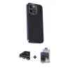 MARSİLYAN™- iPhone 15 Pro Max Kılıf Kıvılcım Modern Özel Seri - Siyah Vanessa Magic Cam + Raze Metal Kamera Lens - GS