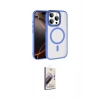 MARSİLYAN™- iPhone 15 Pro Max Kılıf Kıvılcım Prime - Siyah Bilvis 3D Mat Cam Ekran Koruyucu