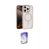 MARSİLYAN™- iPhone 15 Pro Max Kılıf Kıvılcım Prime - Siyah Bilvis 5in1 3D Magic Cam Ekran Koruyucu