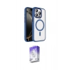 MARSİLYAN™- iPhone 15 Pro Max Kılıf Kıvılcım Prime - Siyah Bilvis 5in1 3D Magic Cam Ekran Koruyucu