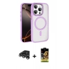 MARSİLYAN™- iPhone 15 Pro Max Kılıf Kıvılcım Prime - Siyah Buffer Cam Ekran Koruyucu + Raze Metal Kamera Lens - GS