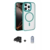 MARSİLYAN™- iPhone 15 Pro Max Kılıf Kıvılcım Prime - Siyah Joko Magic 5D Cam + Raze Metal Kamera Lens - GS