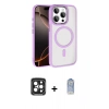 MARSİLYAN™- iPhone 15 Pro Max Kılıf Kıvılcım Prime - Siyah Joko Magic 5D Cam + PVD Metal Kamera Lens - SH