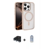 MARSİLYAN™- iPhone 15 Pro Max Kılıf Kıvılcım Prime - Siyah Joko Magic 5D Cam + Raze Metal Kamera Lens - LT