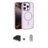 MARSİLYAN™- iPhone 15 Pro Max Kılıf Kıvılcım Prime - Siyah Joko Magic 5D Cam + Raze Metal Kamera Lens - LT