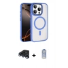 MARSİLYAN™- iPhone 15 Pro Max Kılıf Kıvılcım Prime - Siyah Joko Magic 5D Cam + Raze Metal Kamera Lens - LT