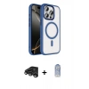 MARSİLYAN™- iPhone 15 Pro Max Kılıf Kıvılcım Prime - Siyah Joko Magic 5D Cam + Raze Metal Kamera Lens - TMGI