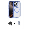 MARSİLYAN™- iPhone 15 Pro Max Kılıf Kıvılcım Prime - Siyah Joko Magic 5D Cam + Raze Metal Kamera Lens - TMGI