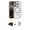 MARSİLYAN™- iPhone 15 Pro Max Kılıf Kıvılcım Prime - Siyah Joko Magic 5D Cam + Raze Metal Kamera Lens - TMGI