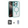 MARSİLYAN™- iPhone 15 Pro Max Kılıf Kıvılcım Prime - Siyah Joko Magic 5D Cam + Siyah PVD Metal Kamera Lens