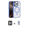 MARSİLYAN™- iPhone 15 Pro Max Kılıf Kıvılcım Prime - Siyah Joko Magic 5D Cam + Siyah PVD Metal Kamera Lens