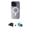 MARSİLYAN™- iPhone 15 Pro Max Kılıf Kozmos Çizgi Prime - Siyah 3D Antistatik Seramik Nano Ekran Koruyucu + Raze Metal Kamera Lens - LT