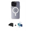 MARSİLYAN™- iPhone 15 Pro Max Kılıf Kozmos Çizgi Prime - Siyah 3D Antistatik Seramik Nano Ekran Koruyucu + Siyah Raze Metal Kamera Lens