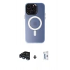 MARSİLYAN™- iPhone 15 Pro Max Kılıf Kozmos Çizgi Prime - Siyah Bilvis 0.18mm Plus Cam Ekran Koruyucu + Raze Metal Kamera Lens - LT