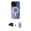 MARSİLYAN™- iPhone 15 Pro Max Kılıf Kozmos Çizgi Prime - Siyah Bilvis 3D Cam Ekran Koruyucu + Raze Metal Kamera Lens - LT