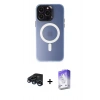 MARSİLYAN™- iPhone 15 Pro Max Kılıf Kozmos Çizgi Prime - Siyah Bilvis 5in1 3D Magic Cam Ekran Koruyucu + Raze Metal Kamera Lens - LT