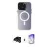 MARSİLYAN™- iPhone 15 Pro Max Kılıf Kozmos Çizgi Prime - Siyah Bilvis 5in1 3D Magic Cam Ekran Koruyucu + Raze Metal Kamera Lens - TMGI