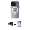 MARSİLYAN™- iPhone 15 Pro Max Kılıf Kozmos Çizgi Prime - Siyah Bilvis 5in1 3D Magic Cam Ekran Koruyucu + Raze Metal Kamera Lens - GS