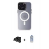 MARSİLYAN™- iPhone 15 Pro Max Kılıf Kozmos Çizgi Prime - Siyah Joko Magic 5D Cam + Raze Metal Kamera Lens - TMGI