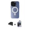 MARSİLYAN™- iPhone 15 Pro Max Kılıf Kozmos Çizgi Prime - Siyah Vanessa Magic Cam + Gümüş Raze Metal Kamera Lens