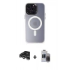 MARSİLYAN™- iPhone 15 Pro Max Kılıf Kozmos Çizgi Prime - Siyah Vanessa Magic Hayalet Cam + Raze Metal Kamera Lens - GS