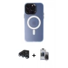 MARSİLYAN™- iPhone 15 Pro Max Kılıf Kozmos Çizgi Prime - Siyah Vanessa Magic Hayalet Cam + Raze Metal Kamera Lens - LT