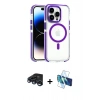 MARSİLYAN™- iPhone 15 Pro Max Kılıf Kozmos Doku Koleksiyonu - Siyah 3D Antistatik Seramik Nano Ekran Koruyucu + Raze Metal Kamera Lens - LT