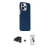 MARSİLYAN™- iPhone 15 Pro Max Kılıf Kozmos Klasik Prime - Şeffaf Pasifik Cam Ekran Koruyucu + Raze Metal Kamera Lens - GS