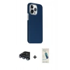 MARSİLYAN™- iPhone 15 Pro Max Kılıf Kozmos Klasik Prime - Şeffaf Pasifik Cam Ekran Koruyucu + Raze Metal Kamera Lens - LT