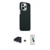 MARSİLYAN™- iPhone 15 Pro Max Kılıf Kozmos Klasik Prime - Şeffaf Pasifik Cam Ekran Koruyucu + Raze Metal Kamera Lens - LT