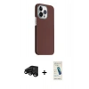 MARSİLYAN™- iPhone 15 Pro Max Kılıf Kozmos Klasik Prime - Şeffaf Pasifik Cam Ekran Koruyucu + Raze Metal Kamera Lens - SH