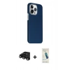 MARSİLYAN™- iPhone 15 Pro Max Kılıf Kozmos Klasik Prime - Şeffaf Pasifik Cam Ekran Koruyucu + Raze Metal Kamera Lens - SH