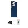 MARSİLYAN™- iPhone 15 Pro Max Kılıf Kozmos Klasik Prime - Şeffaf Pasifik Cam Ekran Koruyucu + Raze Metal Kamera Lens - TMGI