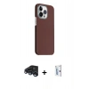 MARSİLYAN™- iPhone 15 Pro Max Kılıf Kozmos Klasik Prime - Siyah Bilvis 0.18mm Plus Cam Ekran Koruyucu + Lacivert Raze Metal Kamera Lens