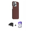 MARSİLYAN™- iPhone 15 Pro Max Kılıf Kozmos Klasik Prime - Siyah Bilvis 5in1 3D Magic Cam Ekran Koruyucu + Raze Metal Kamera Lens - GS