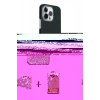 MARSİLYAN™- iPhone 15 Pro Max Kılıf Kozmos Klasik Prime - Siyah Buffer Cam Ekran Koruyucu + Raze Metal Kamera Lens - SH