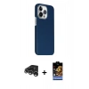 MARSİLYAN™- iPhone 15 Pro Max Kılıf Kozmos Klasik Prime - Siyah Buffer Hayalet Cam Ekran Koruyucu + Raze Metal Kamera Lens - GS