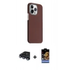 MARSİLYAN™- iPhone 15 Pro Max Kılıf Kozmos Klasik Prime - Siyah Buffer Hayalet Cam Ekran Koruyucu + Raze Metal Kamera Lens - LT