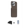MARSİLYAN™- iPhone 15 Pro Max Kılıf Kozmos Klasik Prime - Siyah Joko Magic 5D Cam + Raze Metal Kamera Lens - TMGI