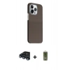 MARSİLYAN™- iPhone 15 Pro Max Kılıf Kozmos Klasik Prime - Siyah Joko Magic 5D Hayalet Cam + Raze Metal Kamera Lens - LT