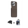 MARSİLYAN™- iPhone 15 Pro Max Kılıf Kozmos Klasik Prime - Siyah Vanessa Magic Cam + Raze Metal Kamera Lens - GS