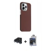 MARSİLYAN™- iPhone 15 Pro Max Kılıf Kozmos Klasik Prime - Siyah Vanessa Magic Cam + Raze Metal Kamera Lens - LT