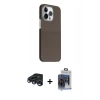 MARSİLYAN™- iPhone 15 Pro Max Kılıf Kozmos Klasik Prime - Siyah Vanessa Magic Cam + Raze Metal Kamera Lens - LT
