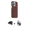 MARSİLYAN™- iPhone 15 Pro Max Kılıf Kozmos Klasik Prime - Siyah Vanessa Magic Hayalet Cam + Raze Metal Kamera Lens - GS