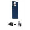 MARSİLYAN™- iPhone 15 Pro Max Kılıf Kozmos Klasik Prime - Siyah Vanessa Magic Hayalet Cam + Raze Metal Kamera Lens - TMGI